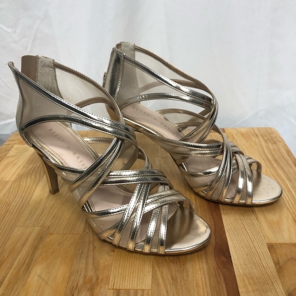Kelly and Katie Gold Strappy Heels - Picture 3 of 5